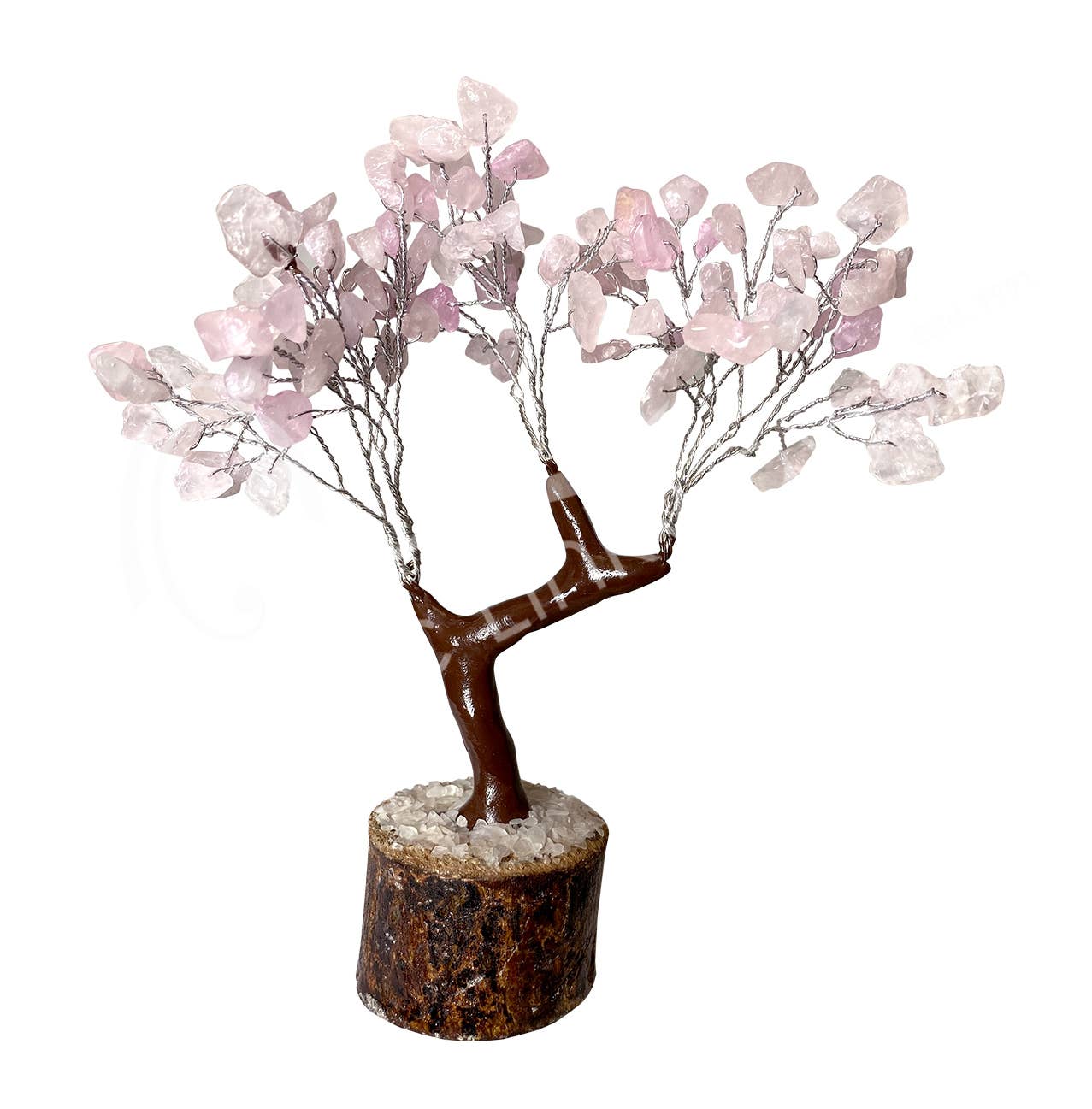 🌸 Rose Quartz Gemstone Tree – Handcrafted Crystal Energy Décor
