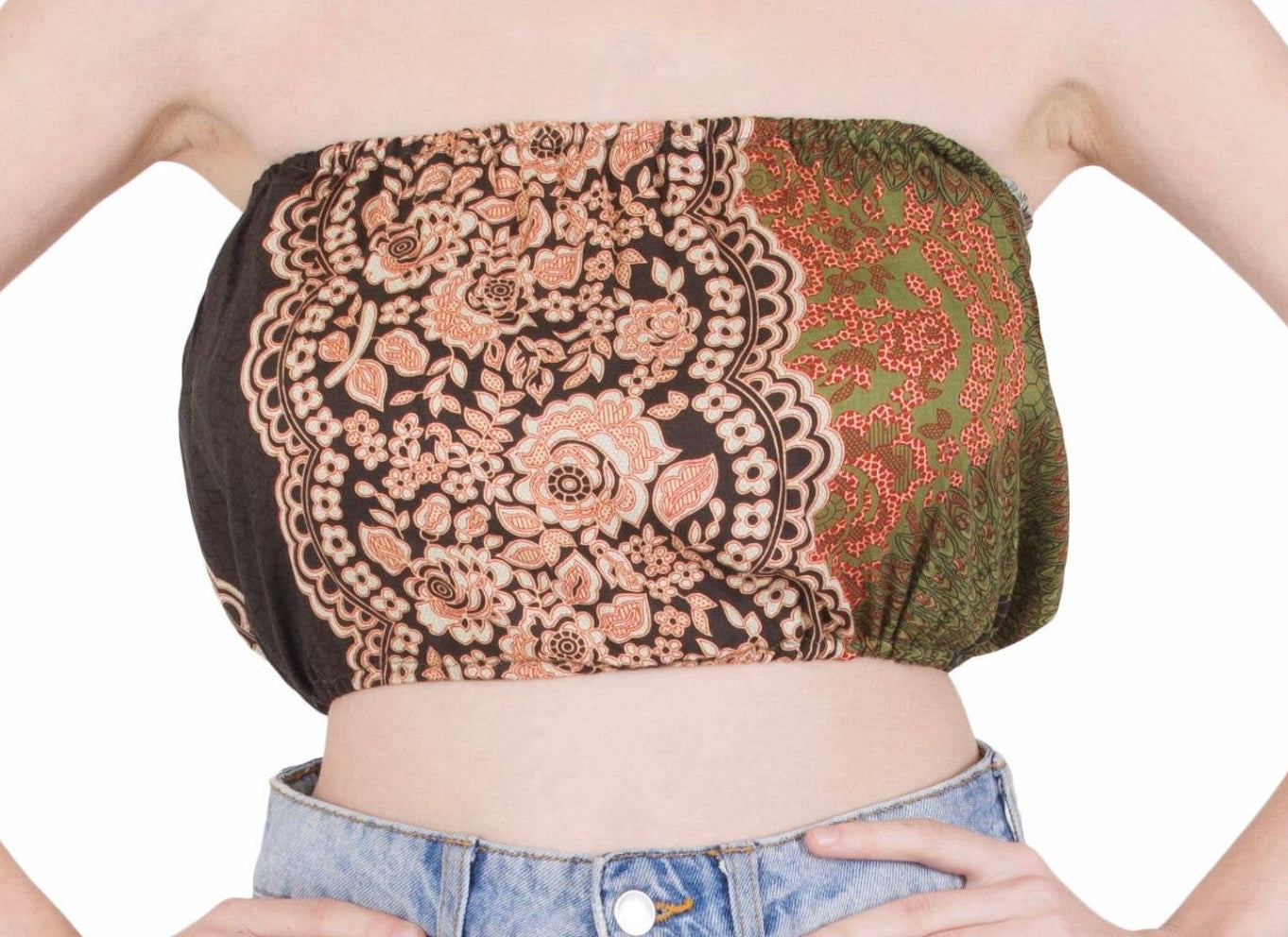 Boho Bandeau Strapless Top