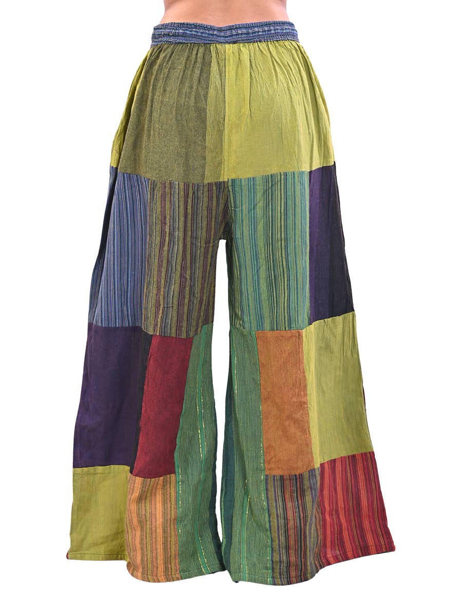 Patchwork Palazzo Pants