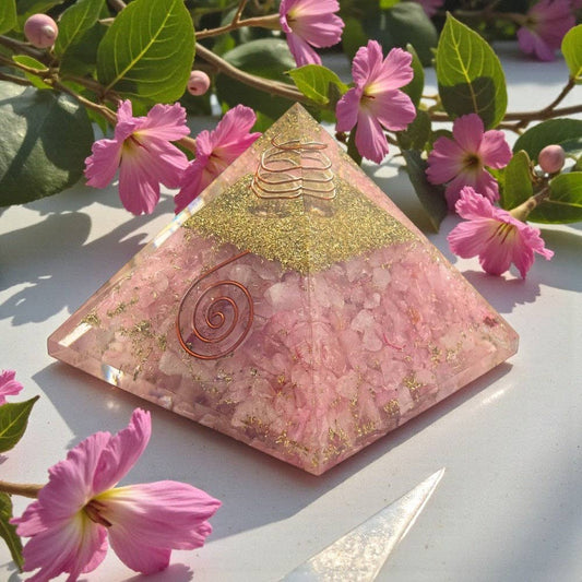 Orgonite Pyramid - Rose Quartz