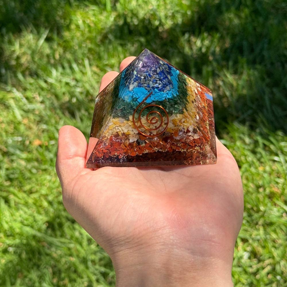 Orgonite Pyramid - 7 Chakra