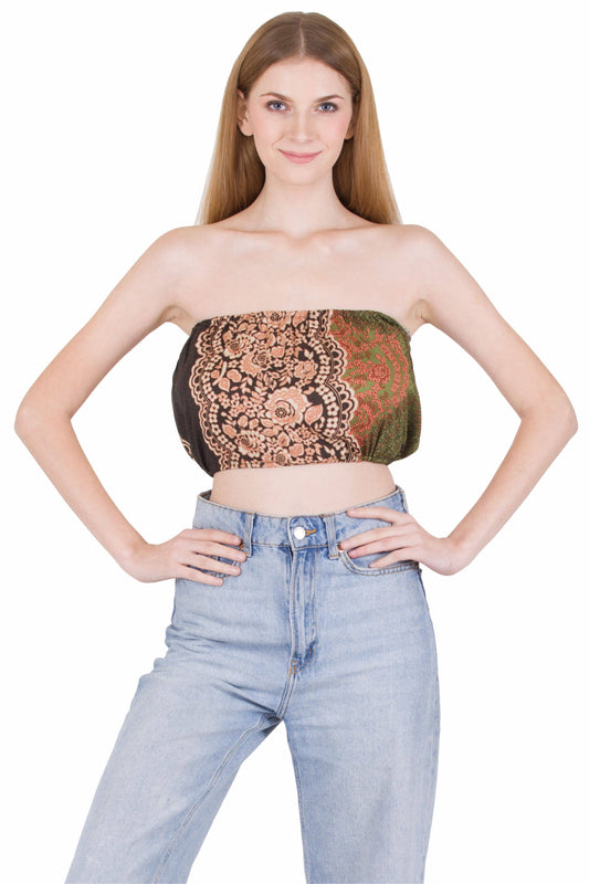 Boho Bandeau Strapless Top