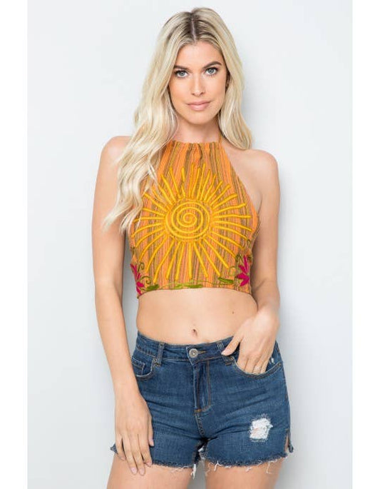 Sun Halter Crop Top
