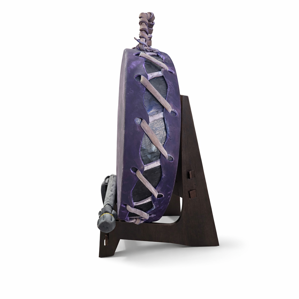 Purple Shamanic Drum – 18” Double Sided (4.5” Deep)
