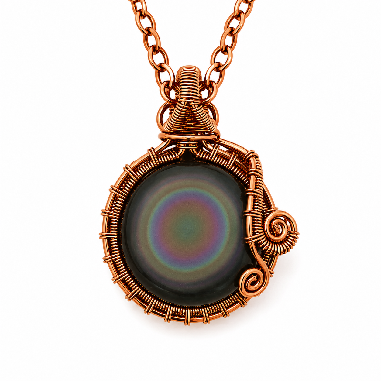 Rainbow Obsidian Handmade Necklace