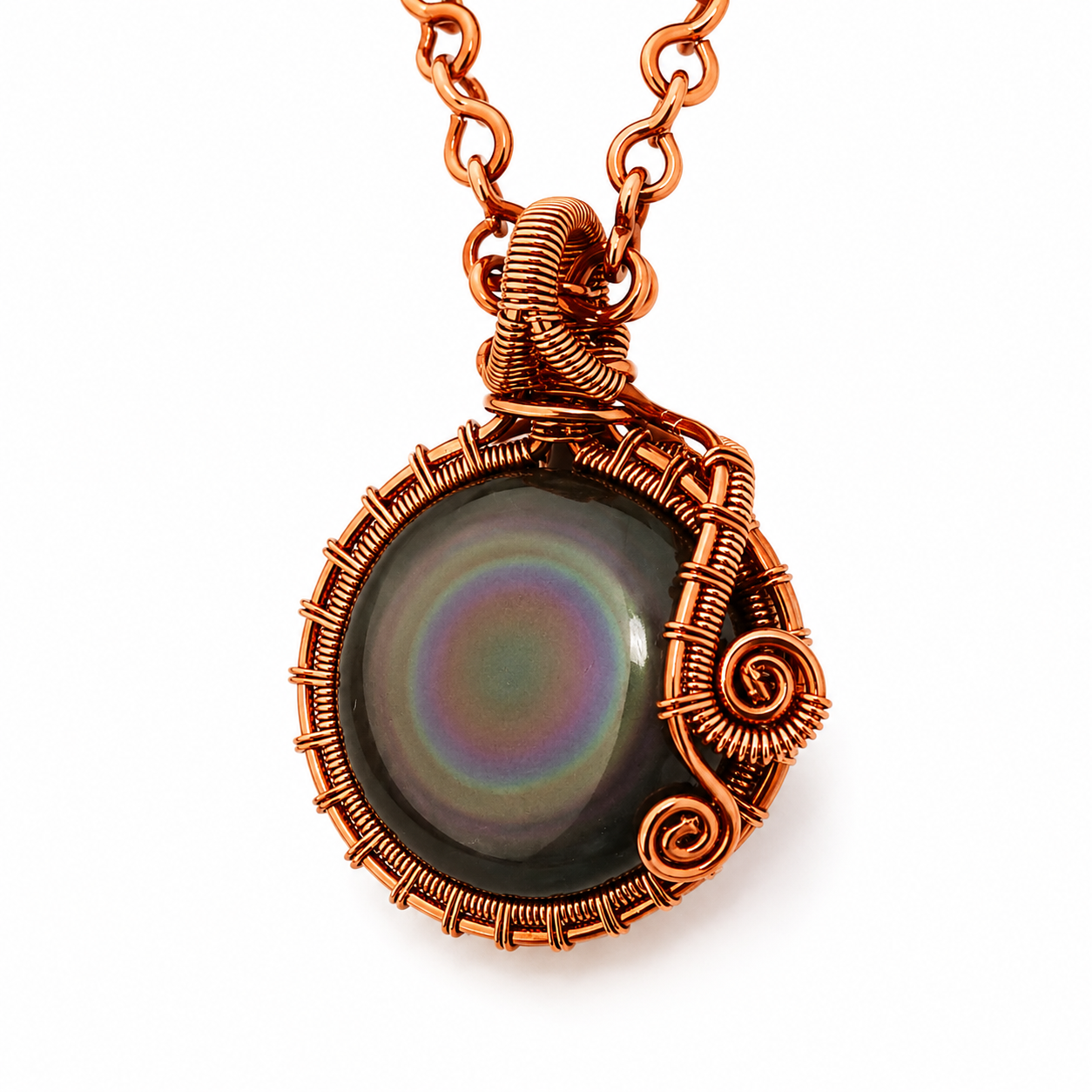 Rainbow Obsidian Handmade Necklace