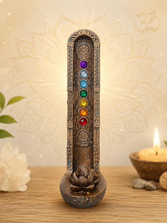 7 Chakra Lotus Incense Holder