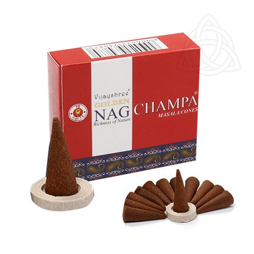 GOLDEN NAG CONES CHAMPA (Box of 10 Cones)