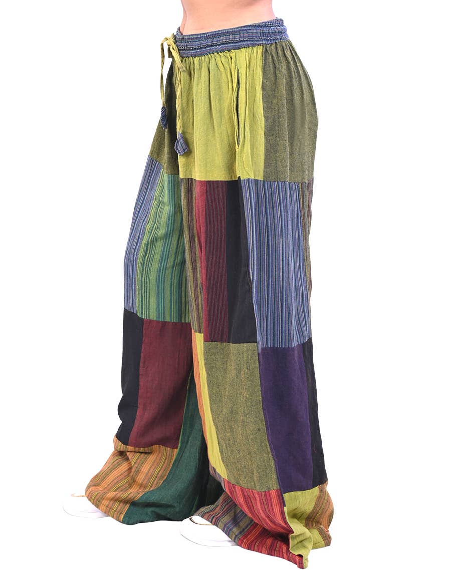 Patchwork Palazzo Pants