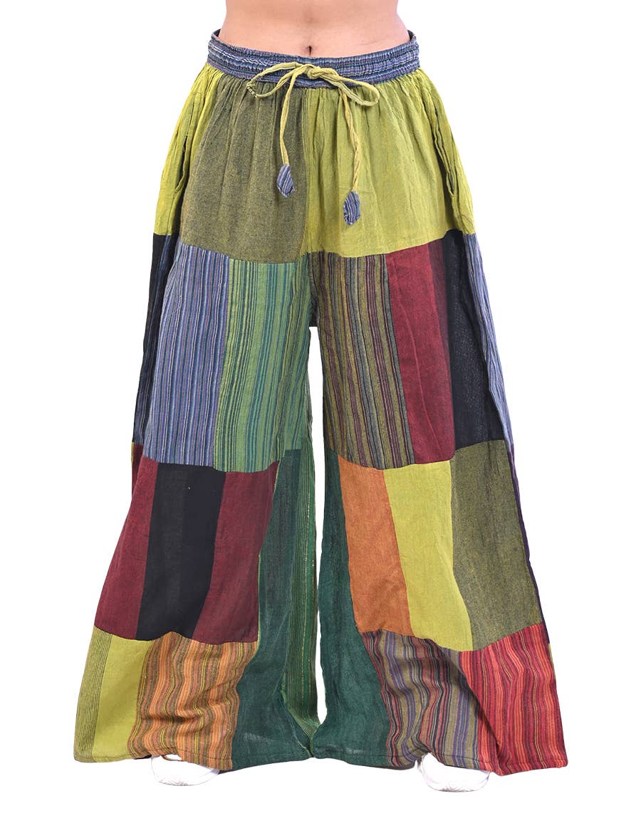 Patchwork Palazzo Pants