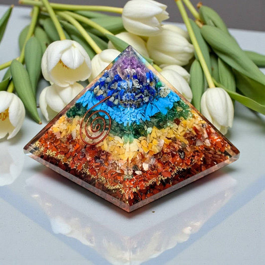 Orgonite Pyramid - 7 Chakra