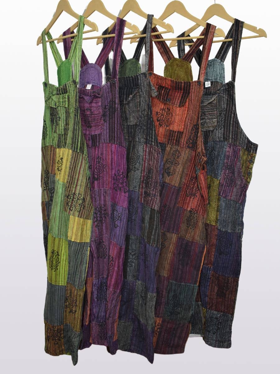 Women's Patchwork Rompers Jumpsuit Wide Leg with Pockets